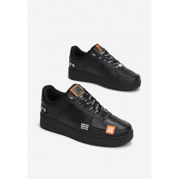 Sneakersy-esc-B889-38 black-Beżowy|Czarny