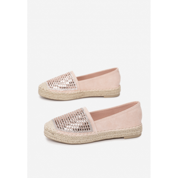 Espadryle-esc-9270-20 pink-Różowy