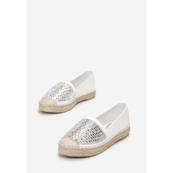 Espadryle-esc-9270-41 white-Biały